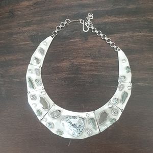 Kendra Scott silver moon collar necklace